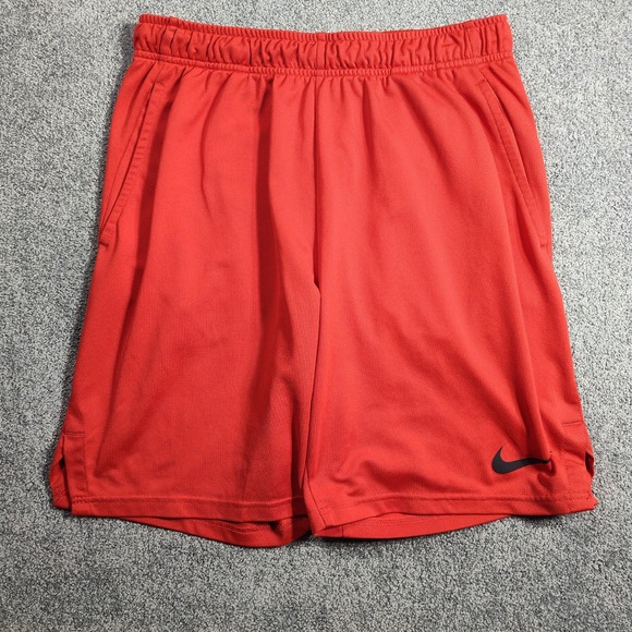 Nike Shorts Men's L Red Dri-Fit Athletic Training Running Gym Sportswear - Picture 1 of 8